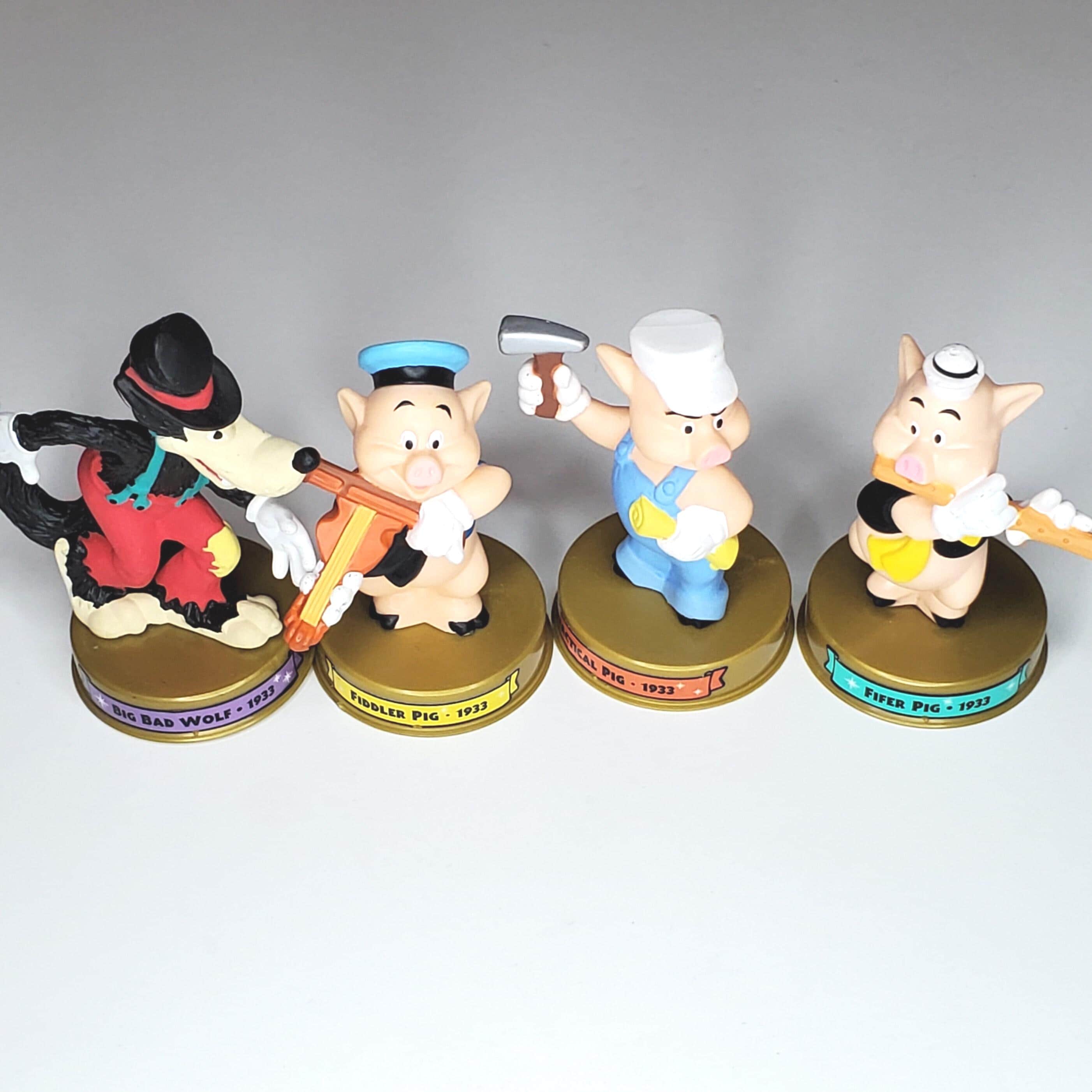 The Three Pigs フィギュアセット Three Little Pigs Figurines - Etsy