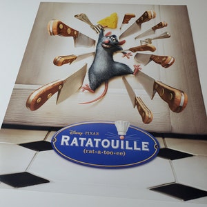 Ratatouille Lithograph Authentic Pixar Disney Mini One Sheet Movie Poster Remy 8x10