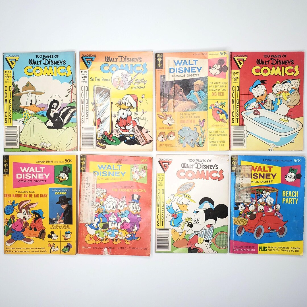 16 Walt Disney Comics Digest Comic Book Brer Rabbit Donald Duck ...