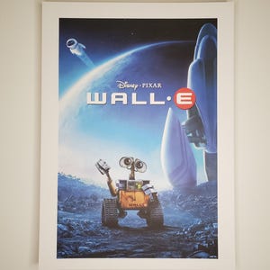 WALL-E Movie Poster Authentic Disney Pixar Poster Art 11.5x16 Lithograph EVE