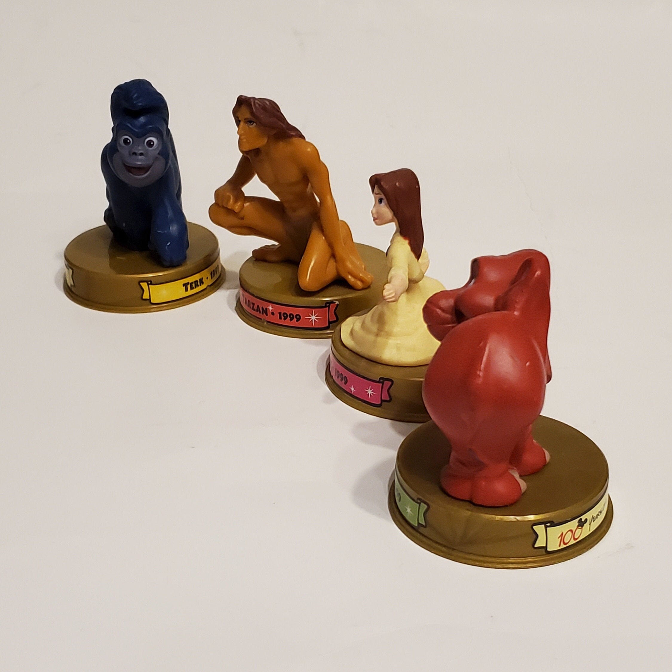 Tarzan Jane Terk Tantor Figurines Disney's 100 Years of - Etsy