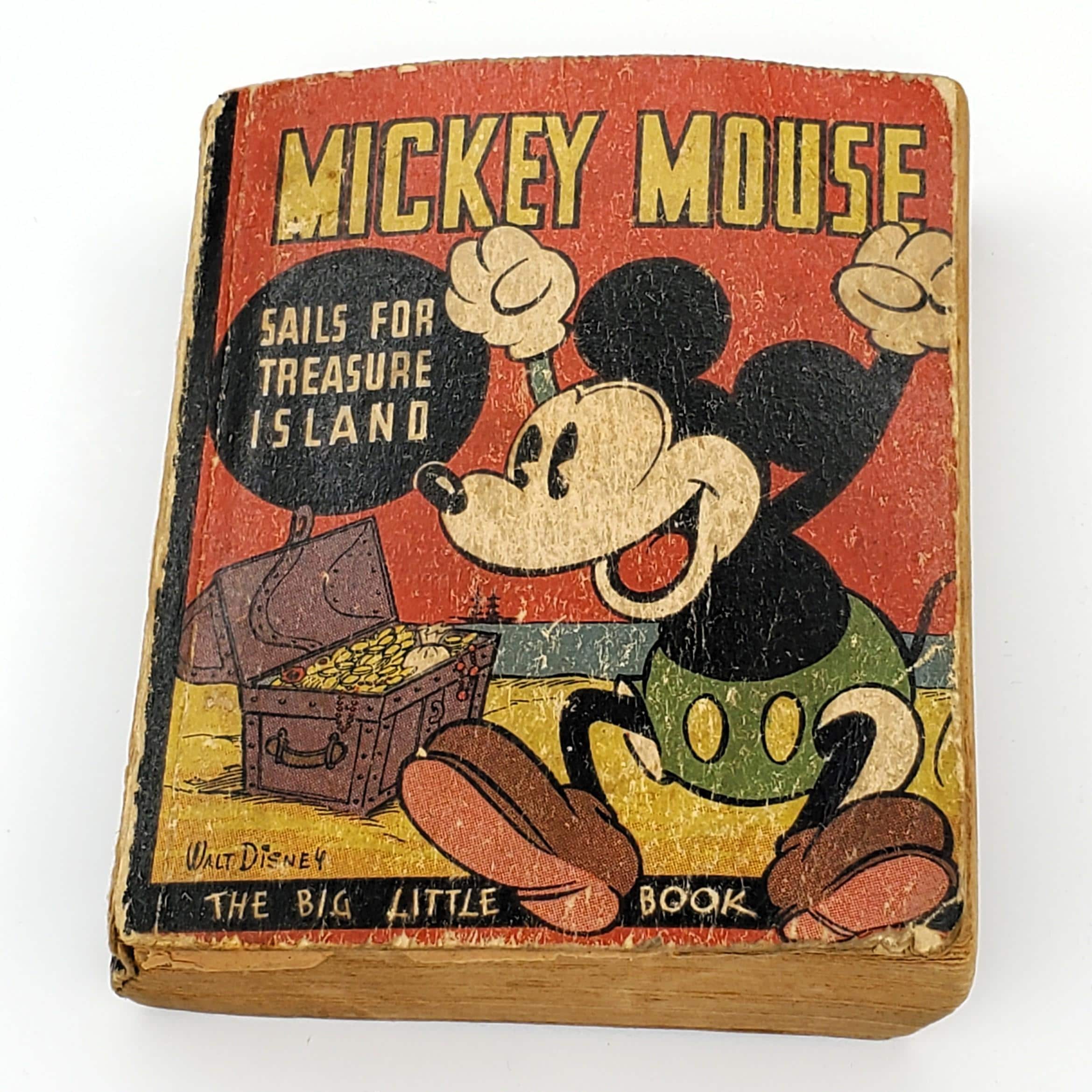 1935 Mickey Mouse Sails for Treasure Island Book Big Little Book