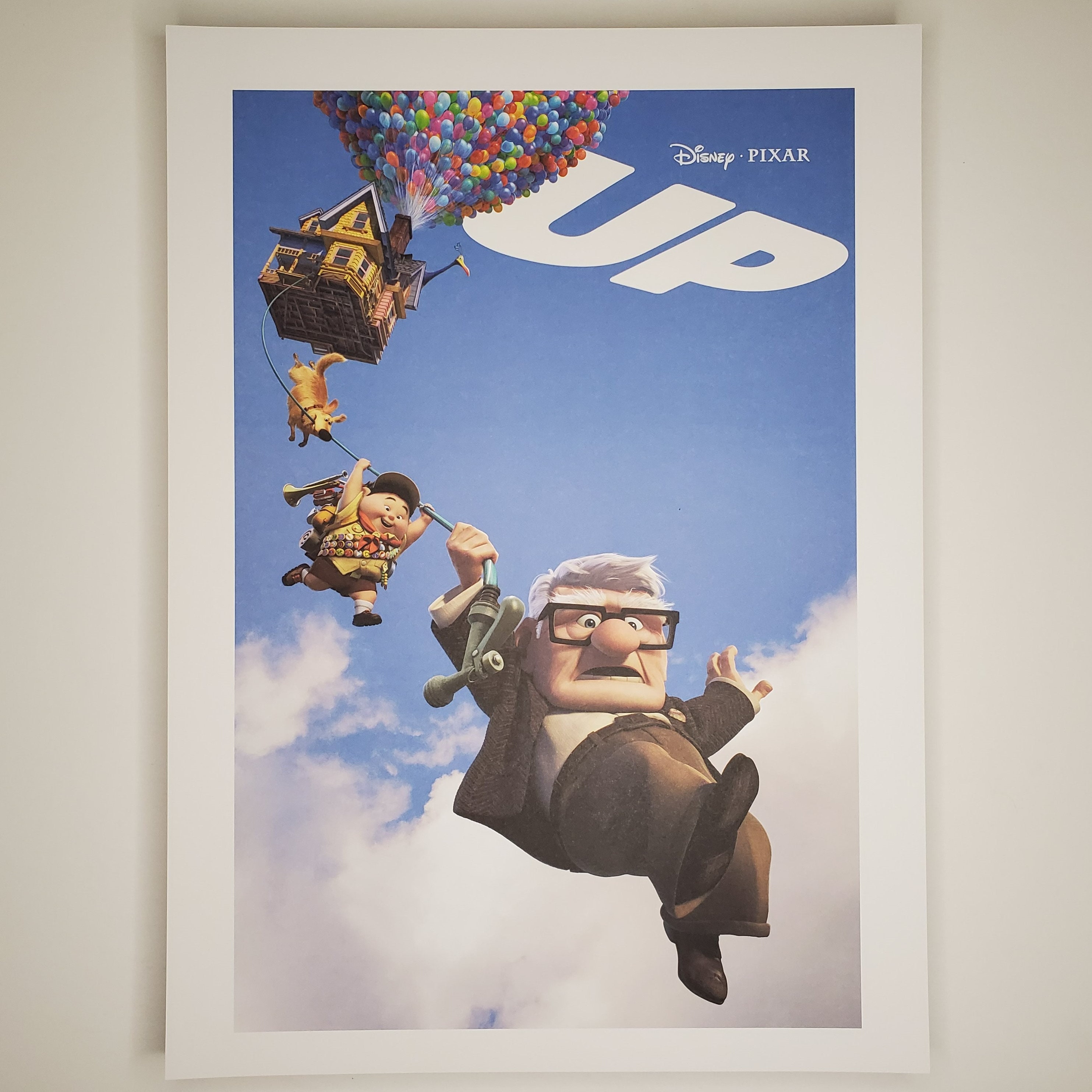 UP Movie Poster Authentic Disney Pixar Poster Art 11.5x16 Lithograph Carl  Russell Dug