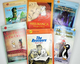 The Rescuers Series Softcover Miss Bianca Bernard Turret Salt Mines Orient Antartica Margery Sharp Garth Williams Erik Blegvad Disney Mice
