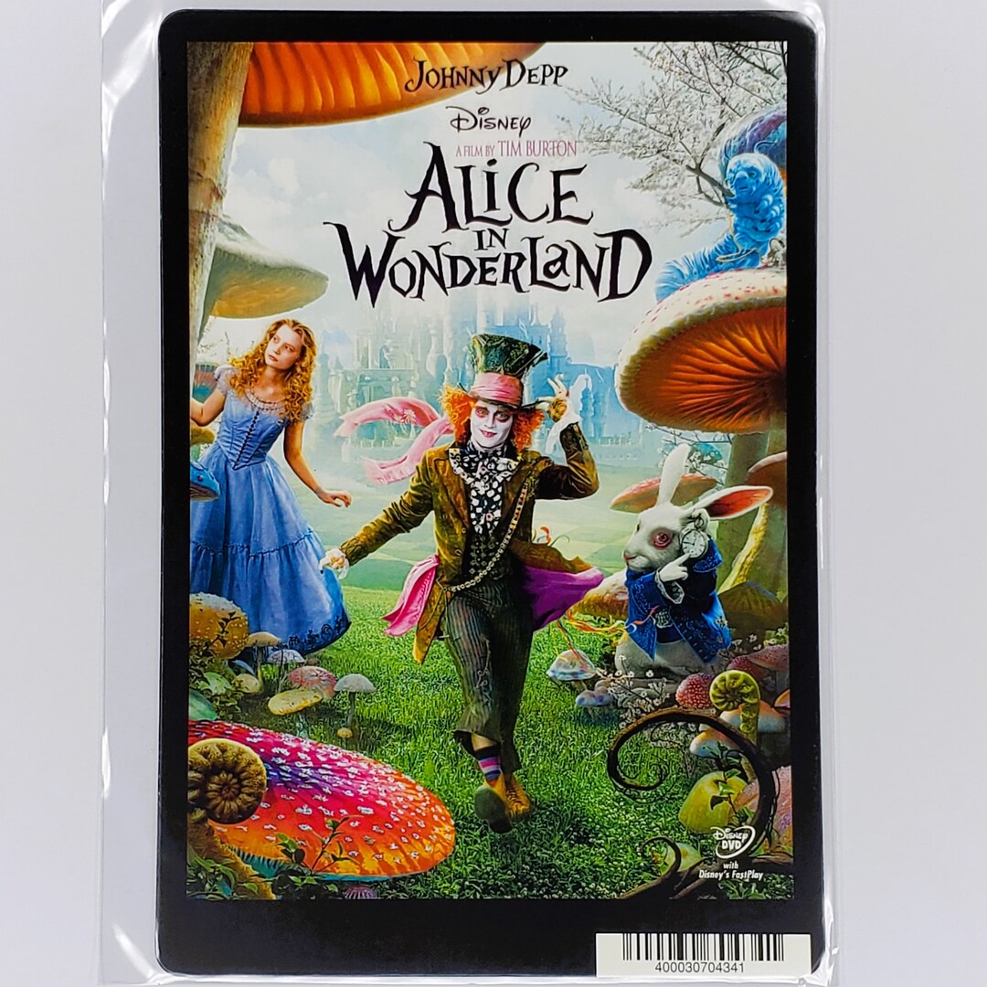 Disney's Alice in Wonderland Promo Card Johnny Depp Tim Burton Mad ...
