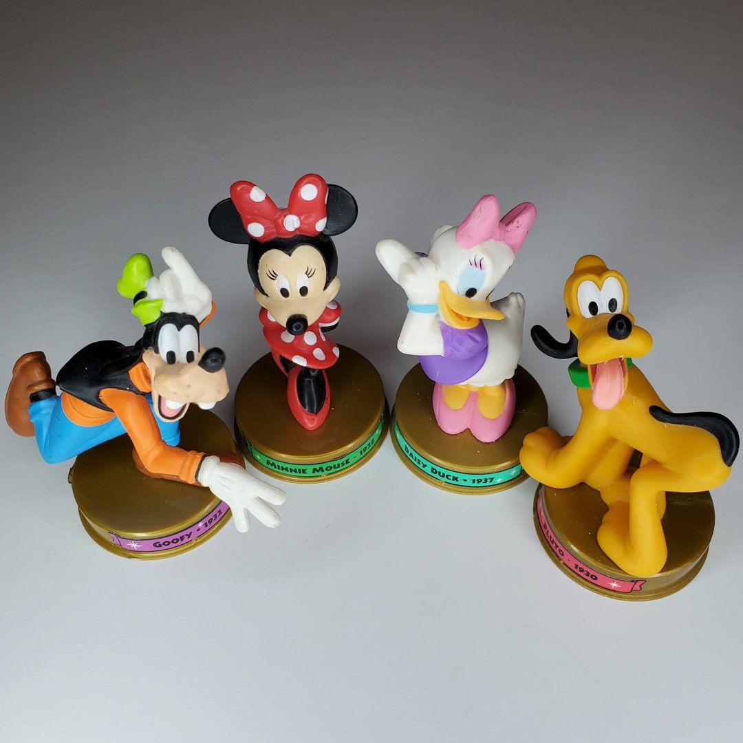 Daisy Duck Minnie Mouse Pluto Goofy Figurines Disney's 100 Years