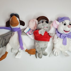 Bernard Miss Bianca Orville Bean Bag Toys the Rescuers 8 Inch Beanbag ...