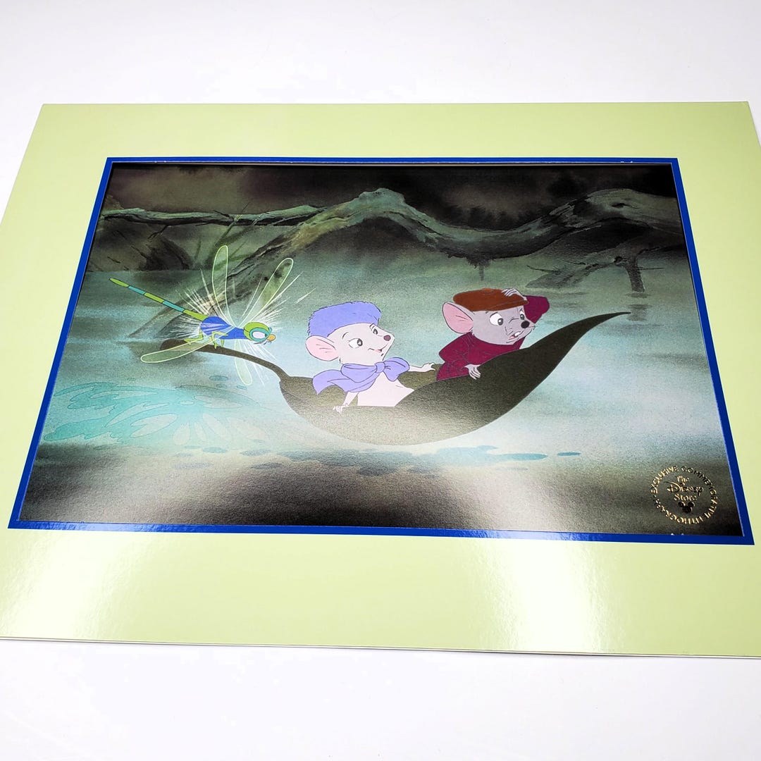 The Rescuers Lithograph Print Evinrude Bernard Miss Bianca Disney Store ...