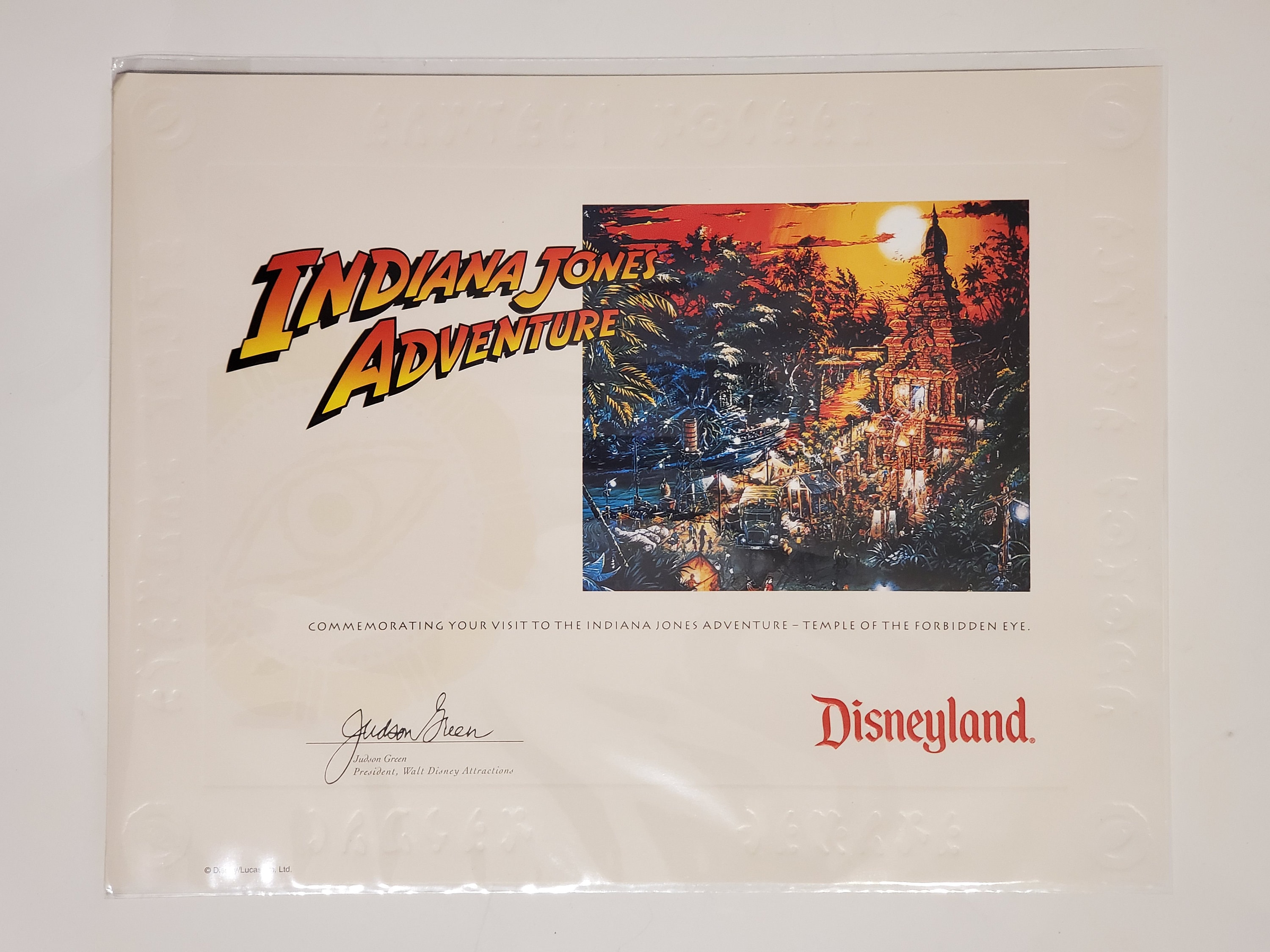 Indiana Jones Adventure Temple of the Forbidden Eye