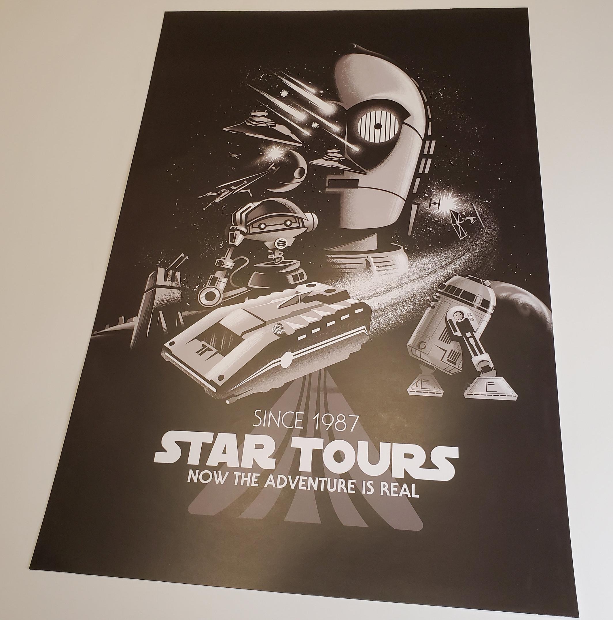 Star Tours Poster Authentic Disney Poster Art Star Wars