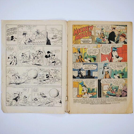 Mickey Mouse and the Wonderful Whizzix Comic Book Walt Disney