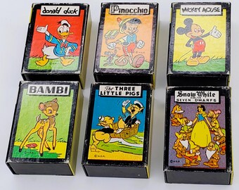 Vintage Disney Mini Card Game Complete Walt Disney Donald Duck 