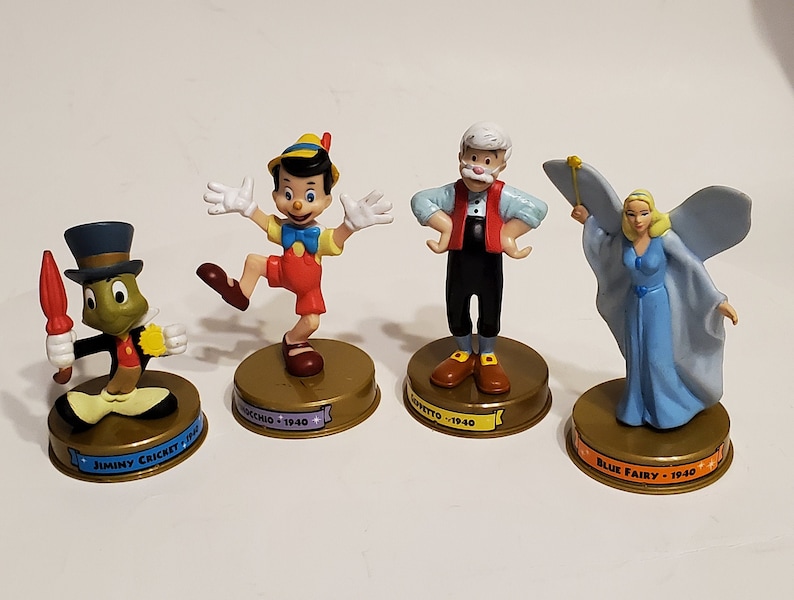 Pinocchio Figurines Disney's 100 Years of Magic Etsy