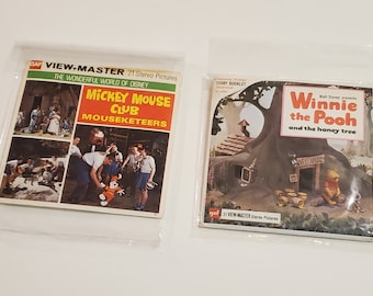 Walt Disney GAF View-Masters Mickey Mouse Club Mouseketeers Winnie the Pooh and the Honey Tree