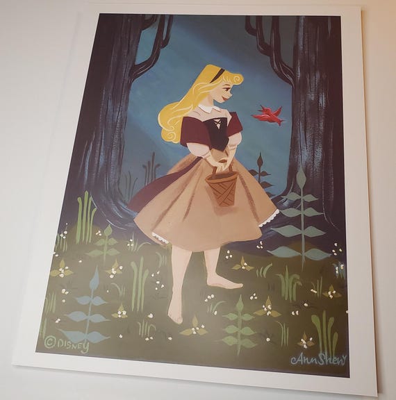 Ann Shen Sleeping Beauty Disney Poster Art 11x14 Lithograph