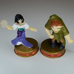 Hunchback of Notre Dame Figurines Quasimodo Esmerelda Disney 100 Years of Magic Celebration McDonald&#39;s Happy Meal Toys Cake Topper Princess