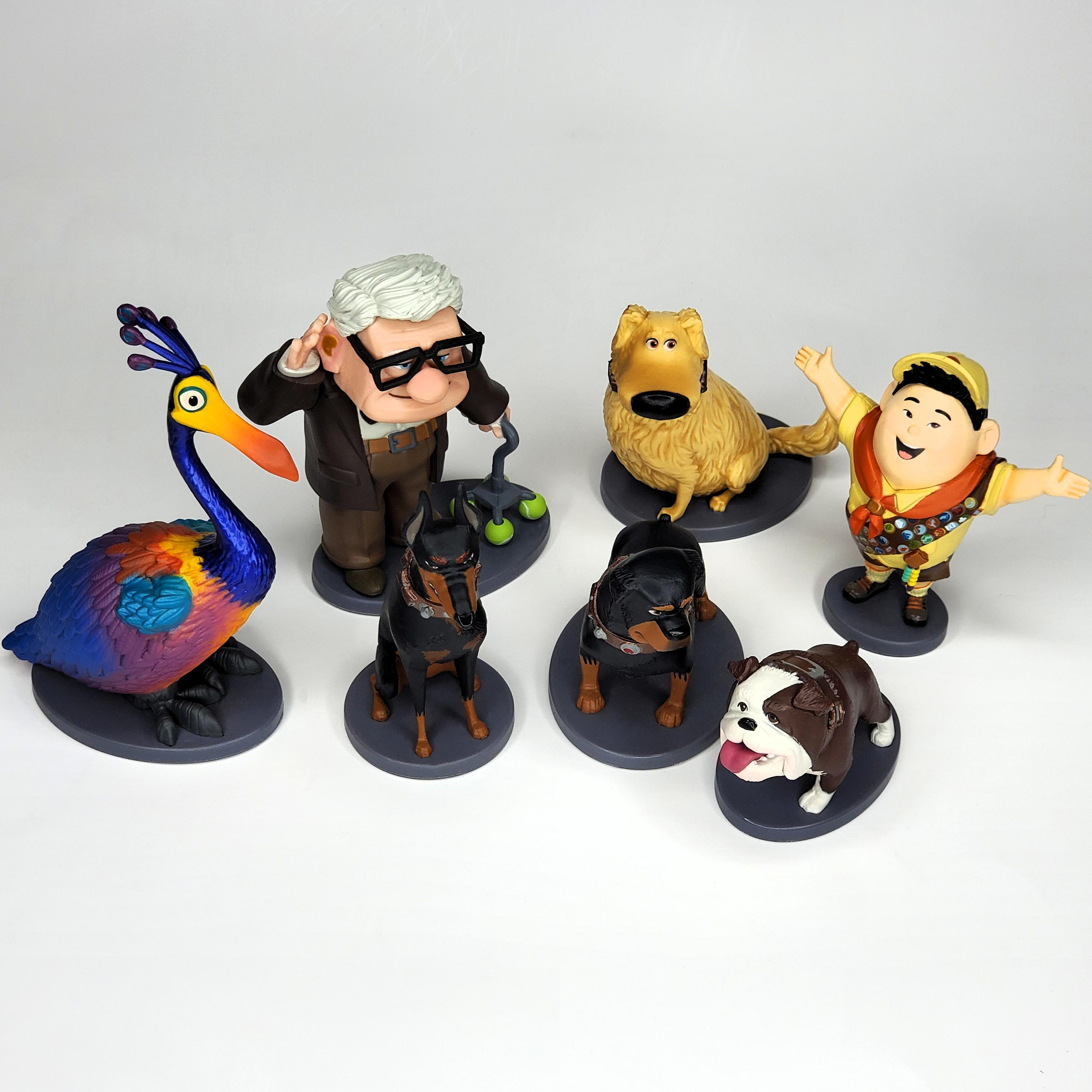 Up Beta Rottweiler Up Deluxe Figures Disney Pixar Vinyl PVC Cake Topper Minifigs Miniature ...