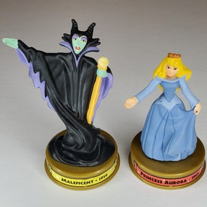 Sleeping Beauty Princess Aurora Briar Rose Maleficent Figurine Disney&#39;s 100 Years of Magic Celebration McDonald&#39;s Happy Meal Cake Topper