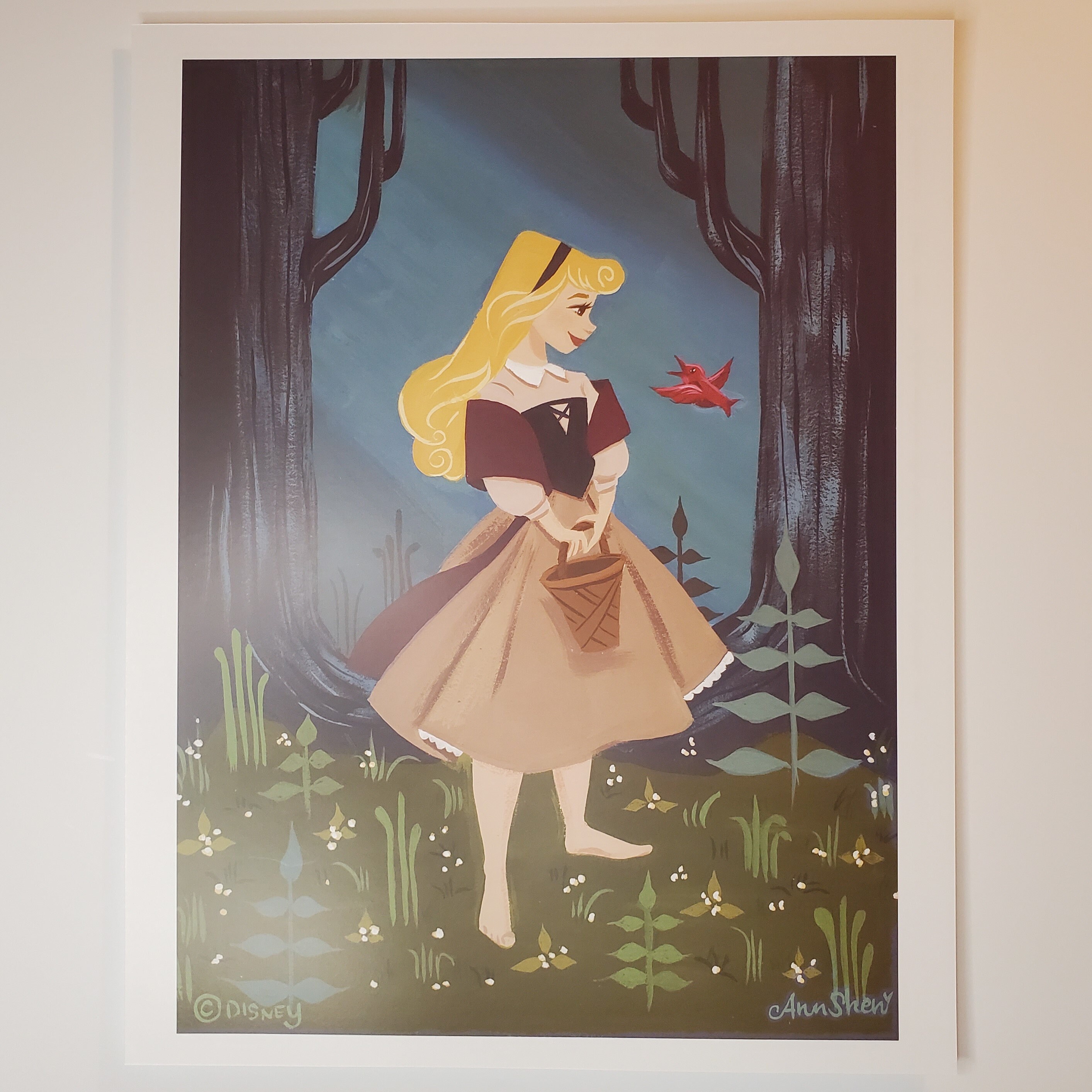 Ann Shen Sleeping Beauty Disney Poster Art 11x14 Lithograph