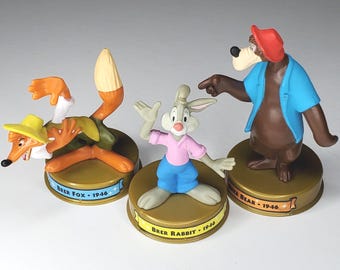 Brer Rabbit Fox Bear Figures Disney 100 Years of Magic Splash Mountain McDonald's Happy Meal Figurine Song of the South Cake Topper