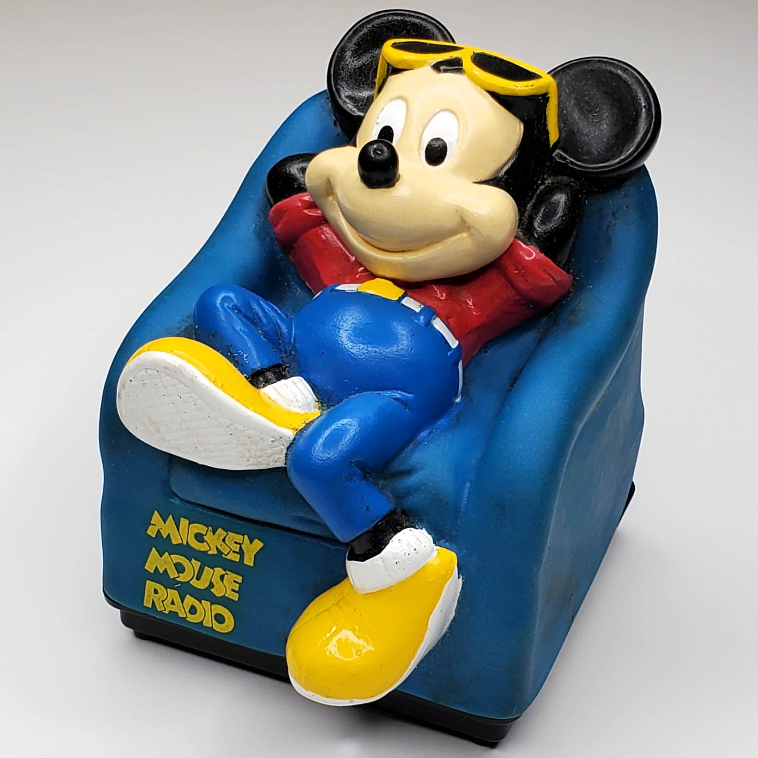 レトロミッキーラジオ Mickey Mouse Radio Vintage 1988 Disney Radio Shack Armchair AM