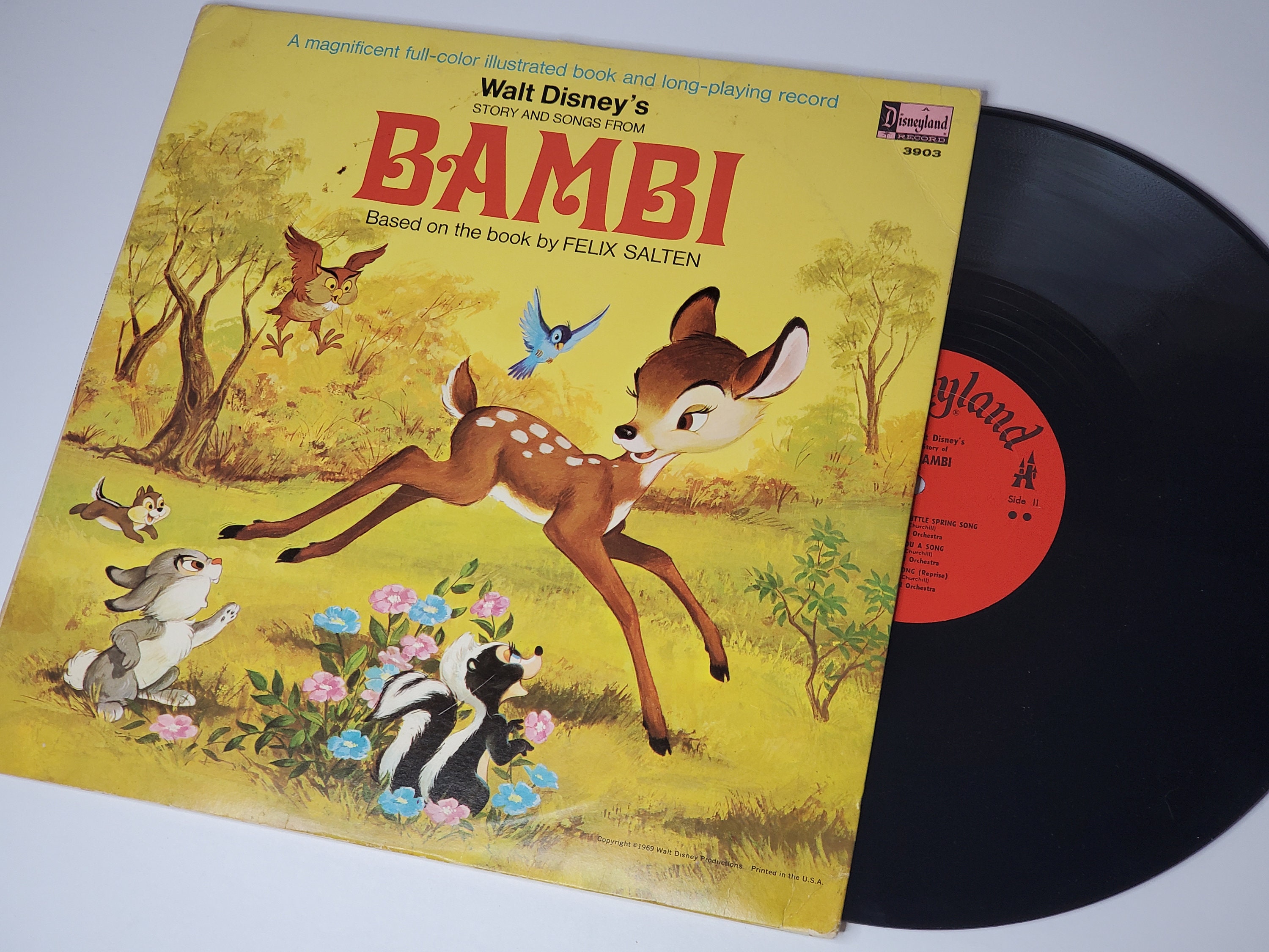 Walt Disney's Story and Songs From Bambi - PICTURE DISC - soundtrack -  vinyl record LP