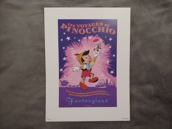 Le Voyages De Pinocchio Officially Licensed Disneyland Paris Etsy