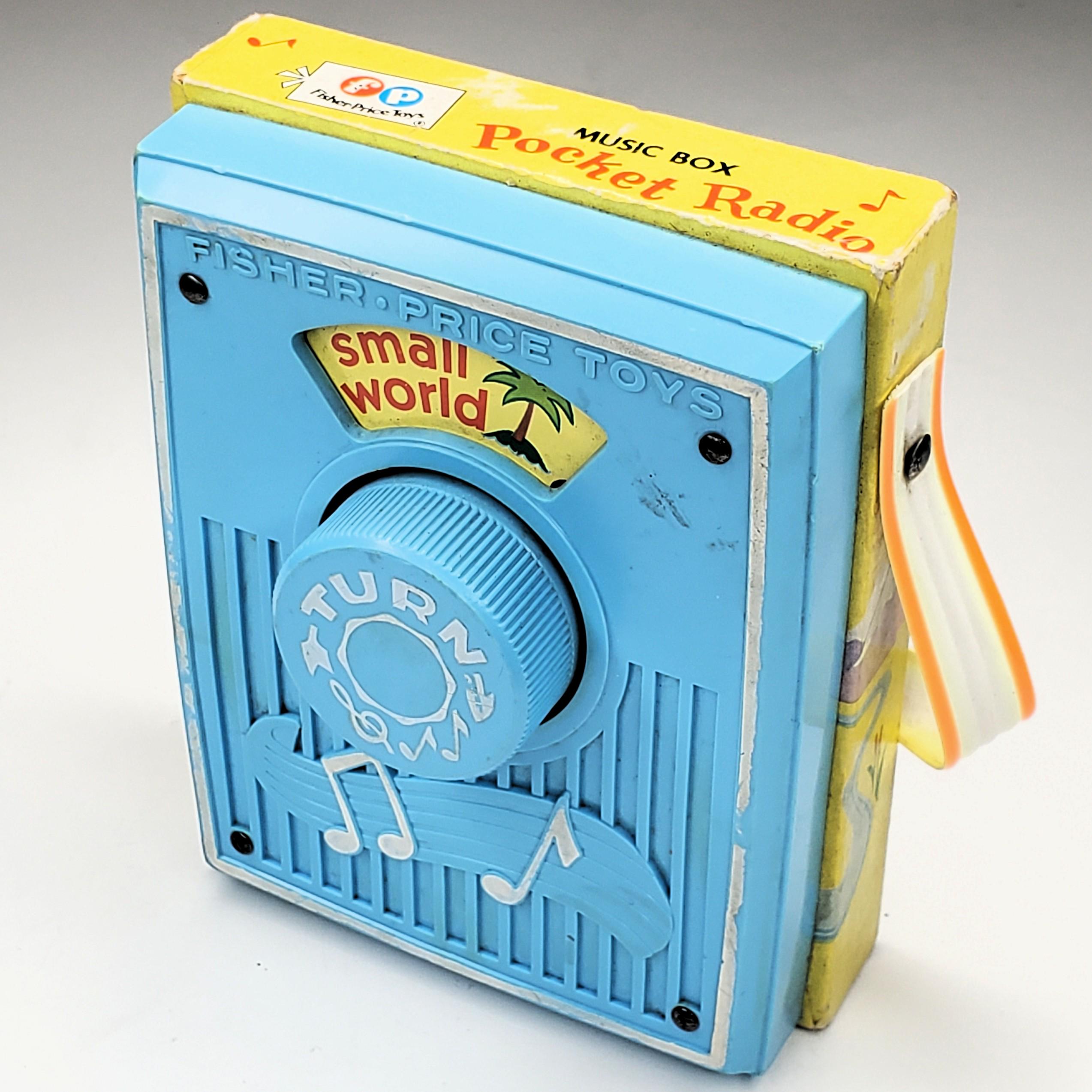 It's a Small World Pocket Radio Fisher Price Toys Disney 1977