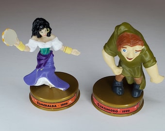 The Hunchback of Notre Dame Figurines Quasimodo Esmerelda Disney's 100 Years of Magic Celebration McDonald's Happy Meal Toys Cake Topper