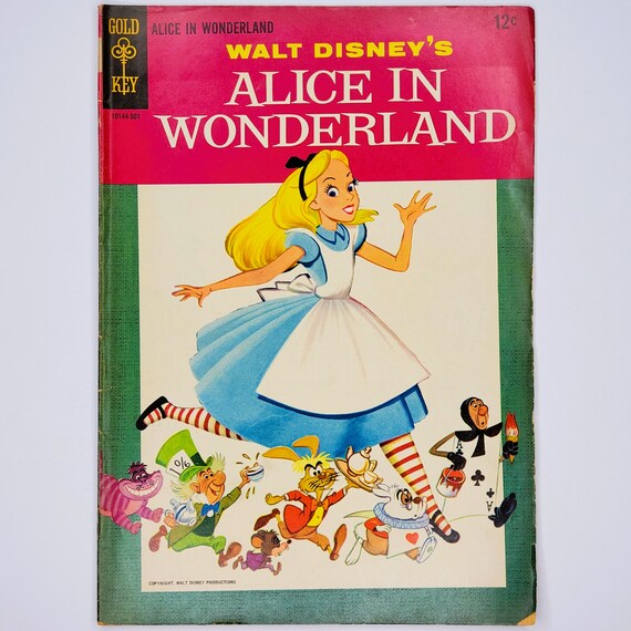 Alice in Wonderland Comic Book Disney Third Printing Vintage 1955 