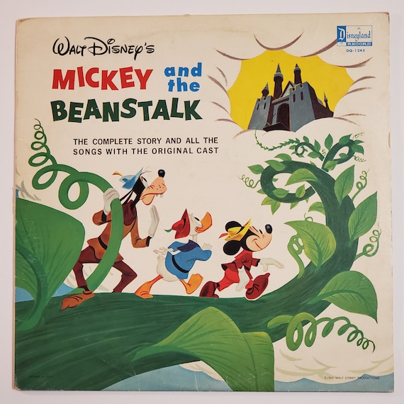 Buy Walt Disney s Mickey and the Beanstalk Disneyland Records 1963 33 RPM LP Vinyl Record Mickey Mouse Donald Duck Goofy Fun and Fancy Free Online in India Etsy