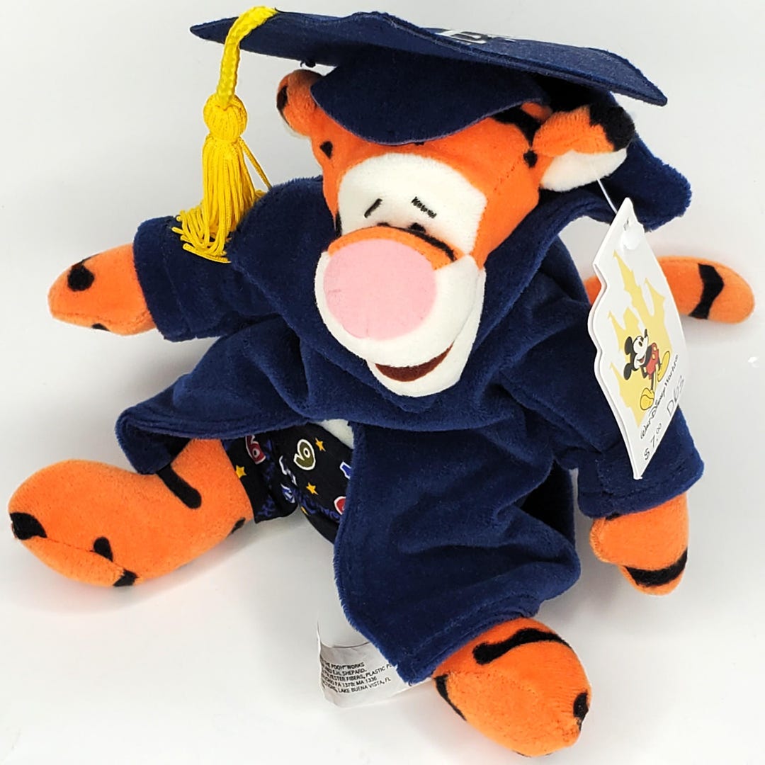 Tigger Graduation Graduation Tigger Plush Grad Night Walt Disney World Parks Diploma High ...