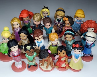 Disney Princess Figurines Lot Of 4 PVC Plastic - Jasmine Ariel