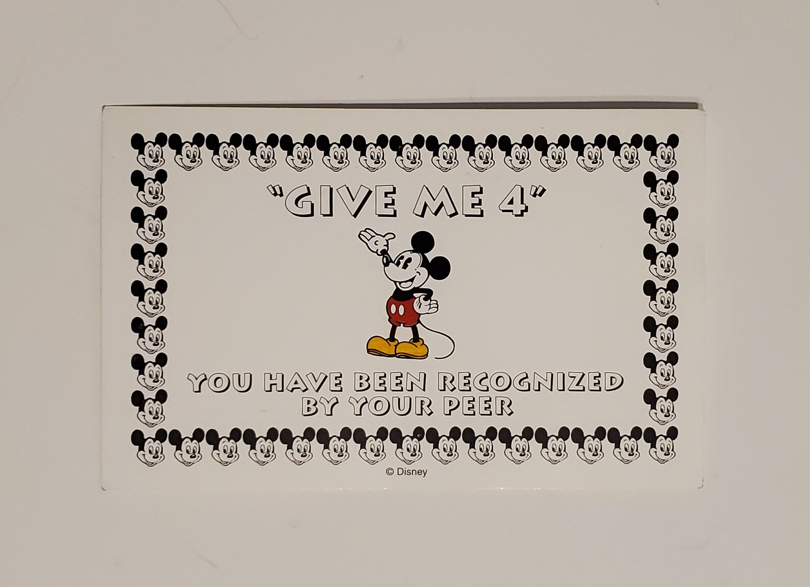 Give Me 4 Walt Disney World Cast Member Appreciation Card | Etsy
