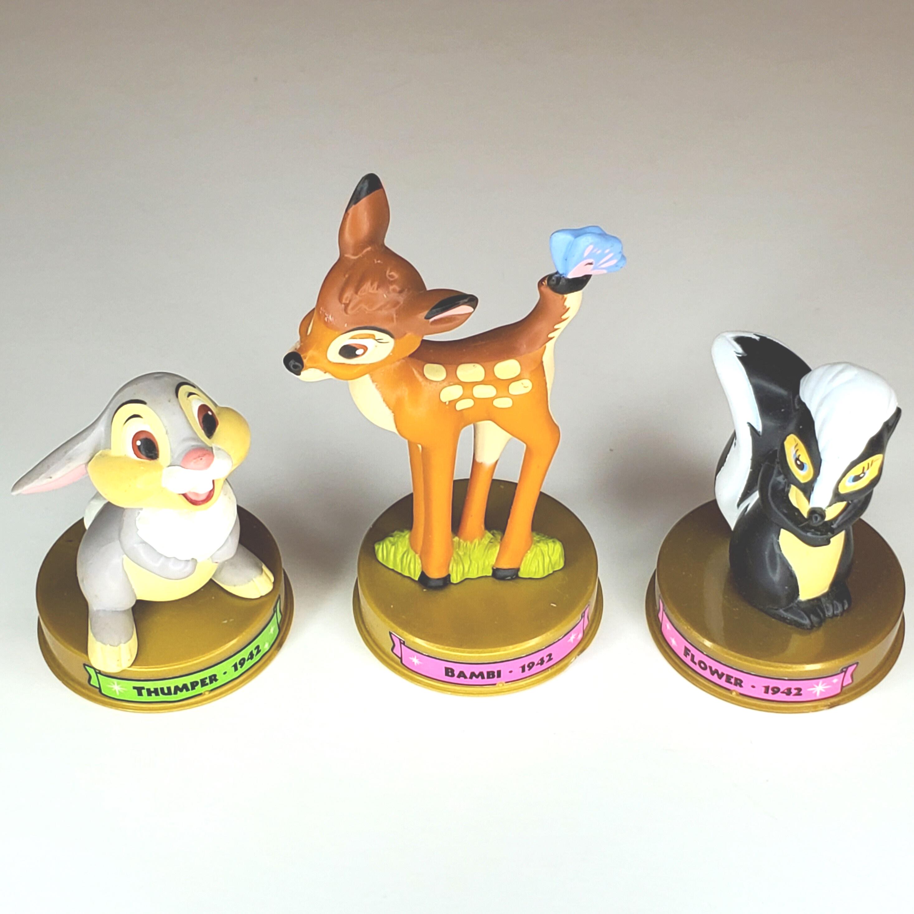 Bambi Thumper Flower Figures Disney's 100 Years of Magic