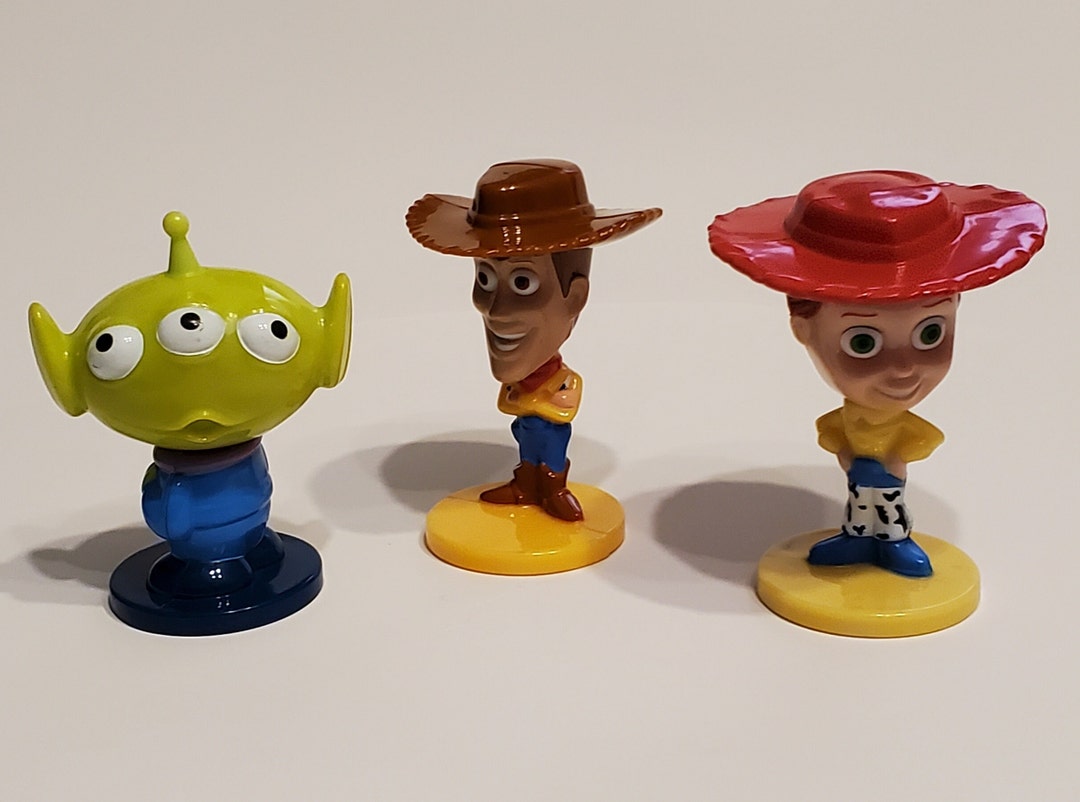 Woody Jessie Alien Bobbleheads Toy Story Kellogg's Cereal 3 Inch Disney