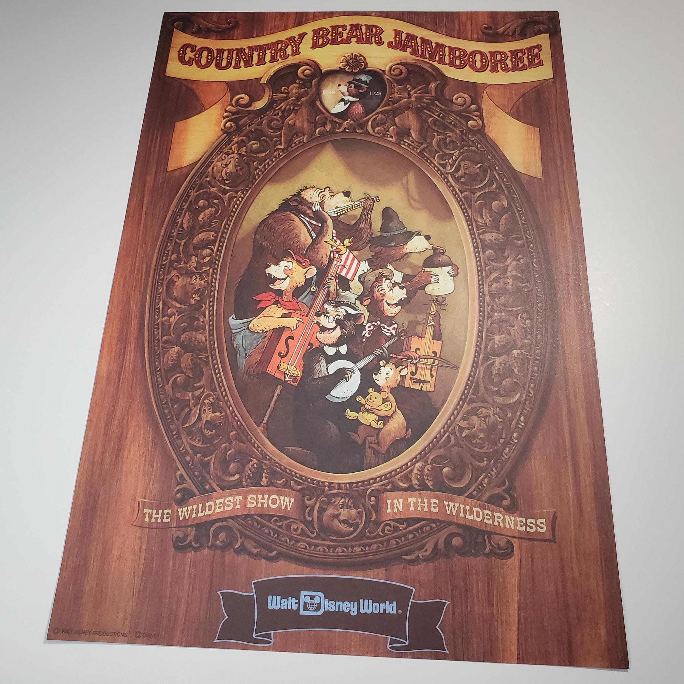 Country Bear Jamboree Poster Authentic Disney Poster Art