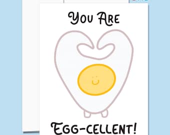 Tarjeta de felicitación "Eres un huevo excelente"