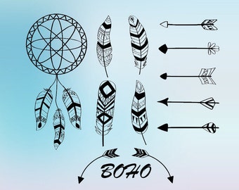 Download Tribal feather svg | Etsy