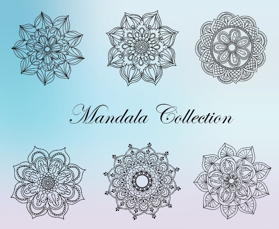 Download Mandala Collection SVG DIY Decal Silhouette Cricut Design ...