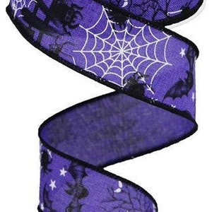 Halloween  Wired Ribbon By the Roll 1.5" x 10 Yards RGA180923