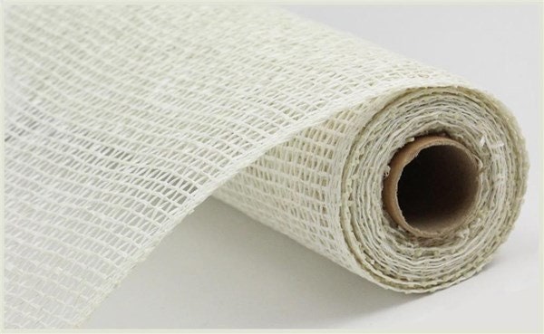 Poly Burlap mesh 10 inches Deco mesh 10 inch Rolls Clearance Burlap 10  Yards