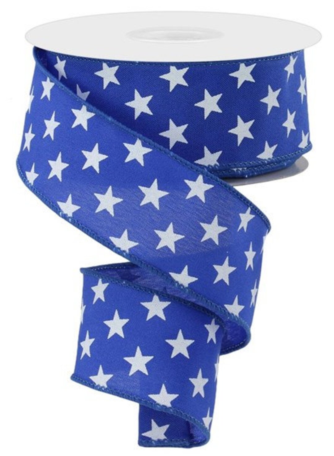 Patriotic Star Wired Ribbon by the Roll 1.5 X 10 Yards RGE111625 - Etsy