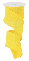 Yellow Royal Burlap Wired Ribbon By the Roll 2.5" x 10 Yards rg127929