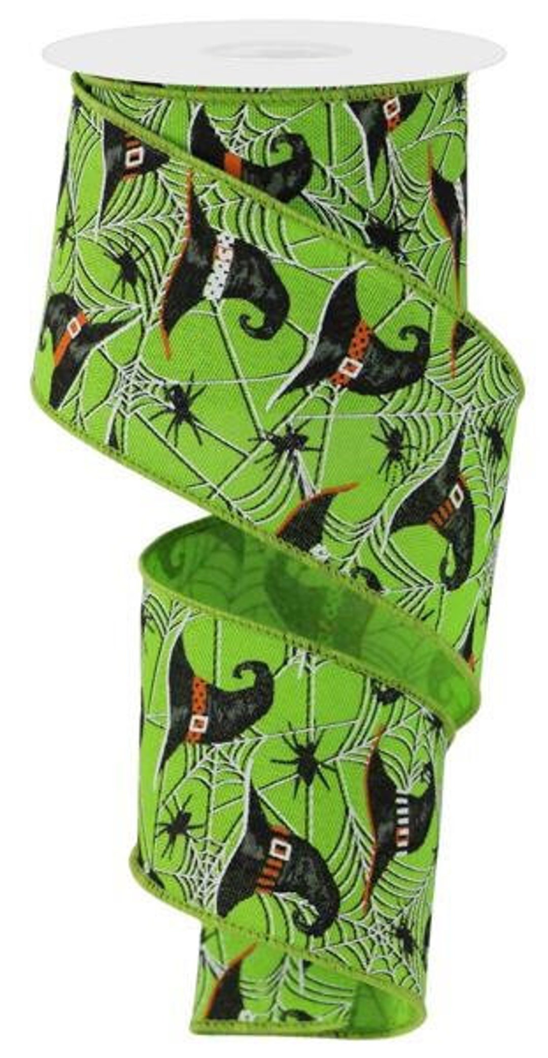 Halloween Witch Hats Wired Ribbon by the Roll 2.5 X 10 Yards RGE1537LT