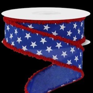 Random Star w/Drift  Wired Ribbon By the Roll 1.5&quot; x 10 Yards RGA853525