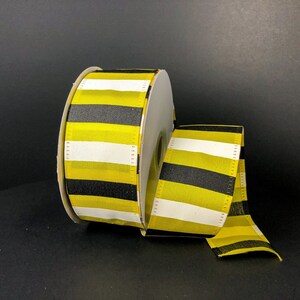 Stripe  Wired Ribbon By the Roll 1.5&quot; x 10 Yards 45215-09-02