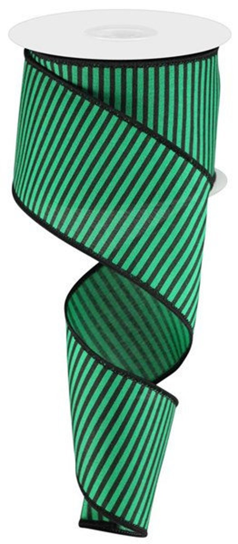 Emerald Green Black Horizontal Stripes Pg Ribbon by the Roll | Etsy