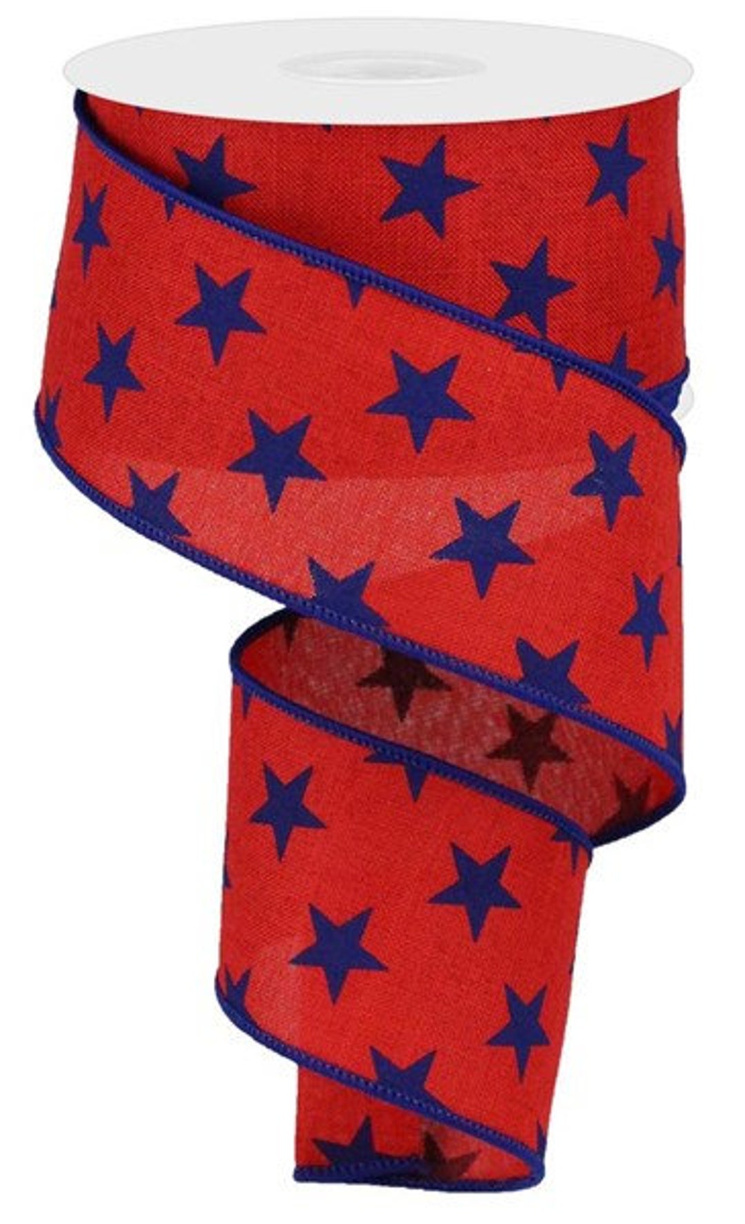 Patriotic Star Wired Ribbon by the Roll 2.5 X 10 Yards RGA111624 - Etsy