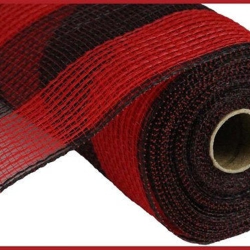 Red/black Faux Jute Mesh 10.5 X 10 Yards RY8319E6 Etsy